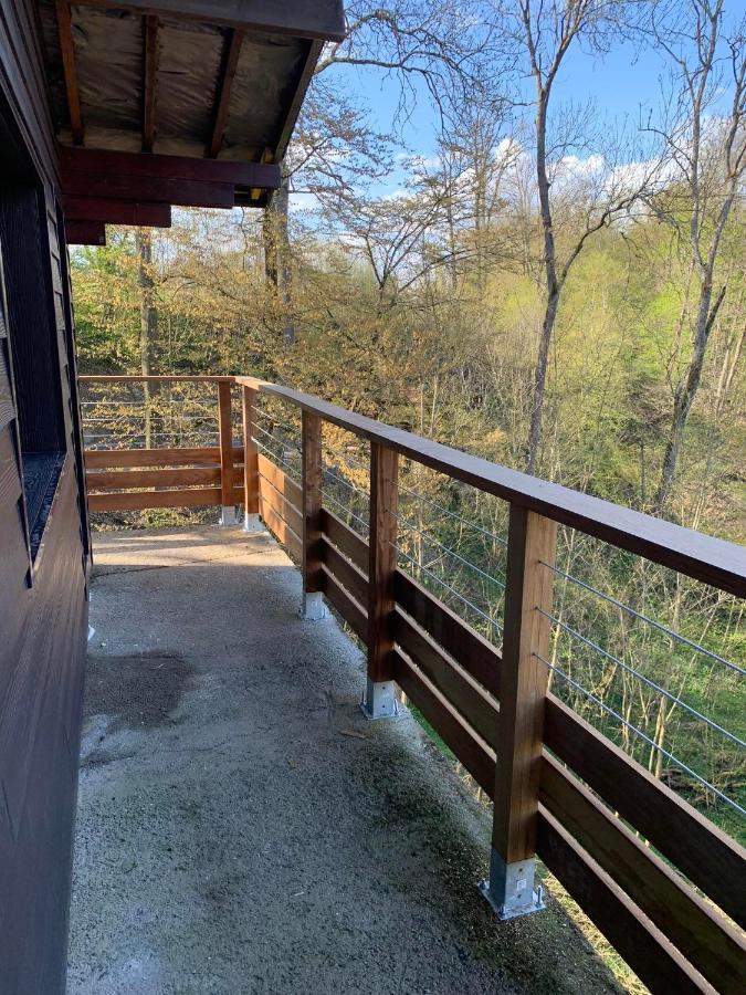 Gites Douillets : Chalet Sur Pilotis Houyet Bagian luar foto